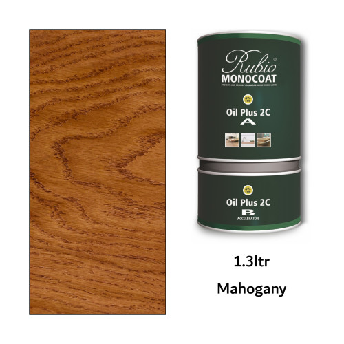 1.3ltr: Rubio Monocoat - Oil Plus 2C - (Part A and B) - Mahogany 