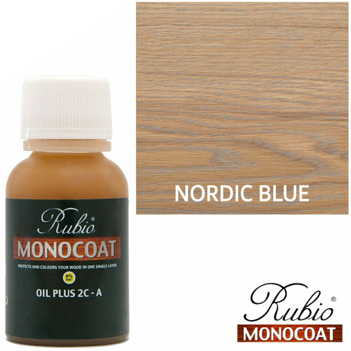 20ml: Rubio Monocoat - Oil Plus 2C - A - Nordic Blue