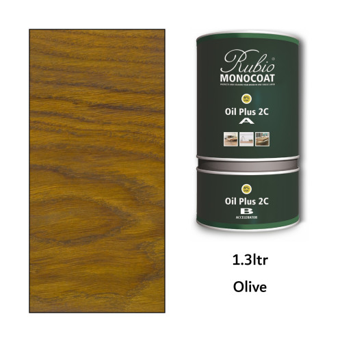 1.3ltr: Rubio Monocoat - Oil Plus 2C - (Part A and B) - Olive