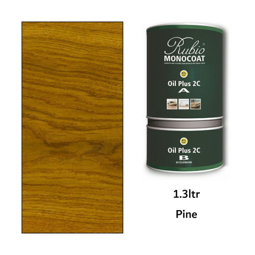 1.3ltr: Rubio Monocoat - Oil Plus 2C - (Part A and B) - Pine 