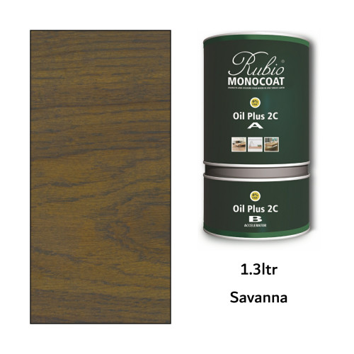 1.3ltr: Rubio Monocoat - Oil Plus 2C - (Part A and B) - Savanna