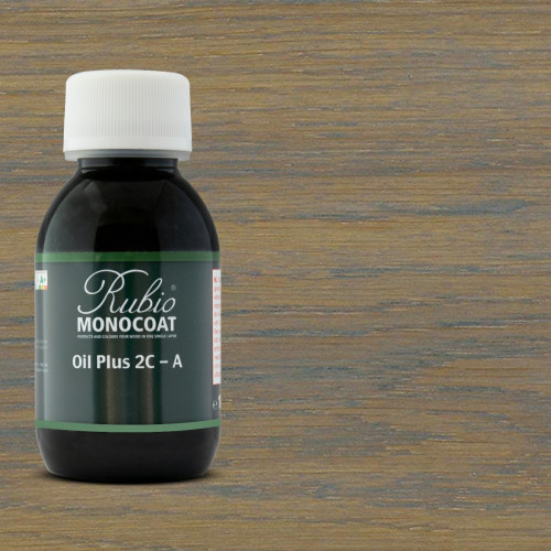 100ml: Rubio Monocoat - Oil Plus 2C - A - Slate Grey