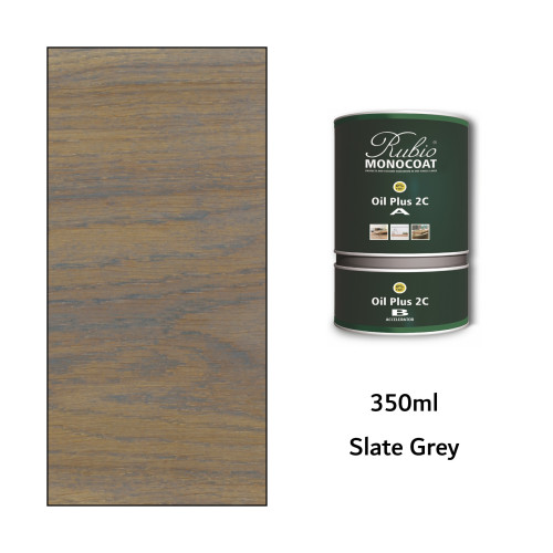 350ml: Rubio Monocoat - Oil Plus 2C - (Part A and B) - Slate Grey