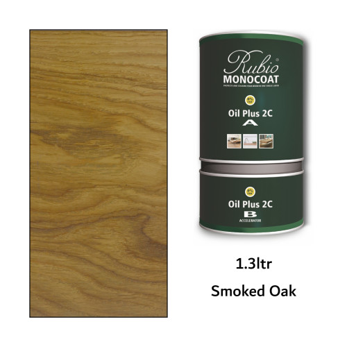 1.3ltr: Rubio Monocoat - Oil Plus2C - (Part A and B) - Smoked Oak 