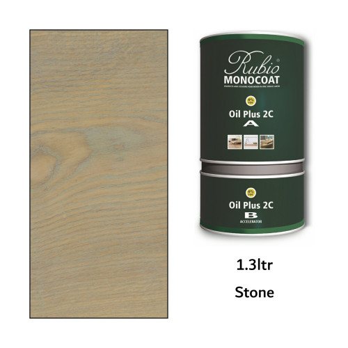 1.3ltr: Rubio Monocoat - Oil Plus 2C - (Part A and B) - Stone