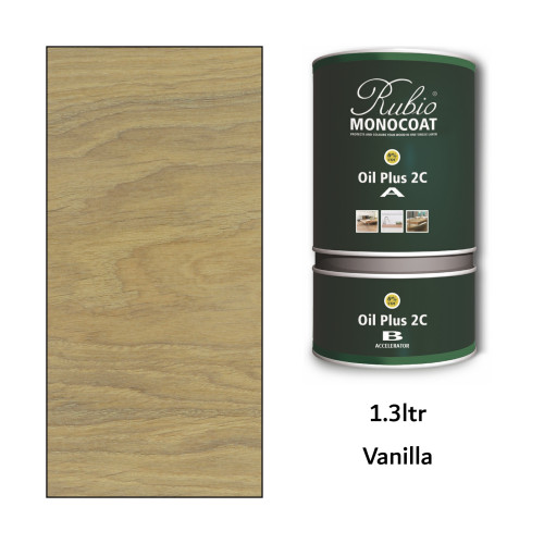 1.3ltr: Rubio Monocoat - Oil Plus 2C - (Part A and B) - Vanilla 