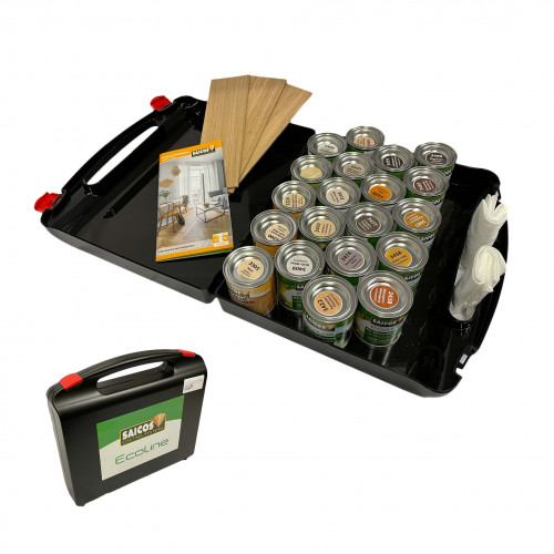 1 x Box: Saicos - Ecoline Oil - Ground Coat Colour Samples Case - 3498ECO