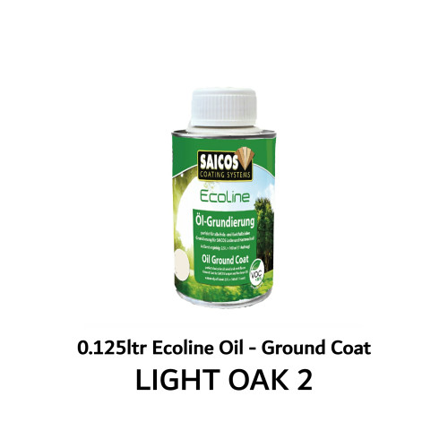 0.125ltr: Saicos - Ecoline Oil - Ground Coat - Light Oak 2