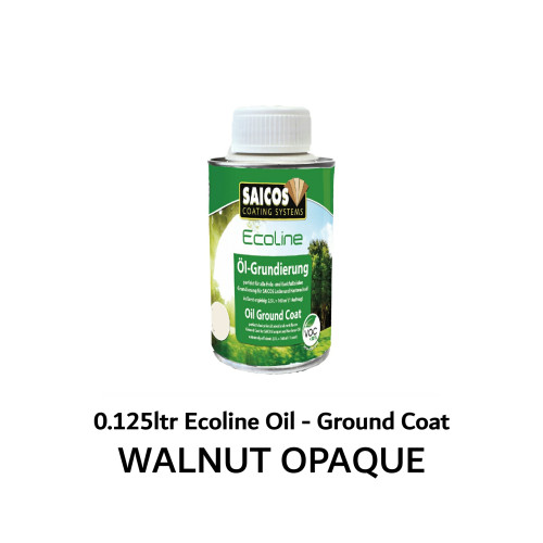 0.125ltr: Saicos - Ecoline Oil - Ground Coat - Walnut Opaque