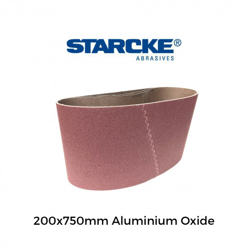 P100 - Starcke - Aluminium Oxide - Cloth Backed Sanding Belt - 200x750mm - 8" 