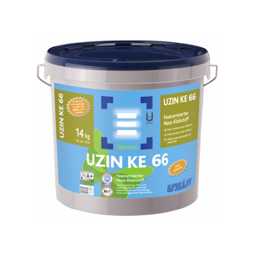 14kg Tub: Uzin - KE66 - High Temperature Adhesive for Rubber, LVT's & Vinyl Adhesive