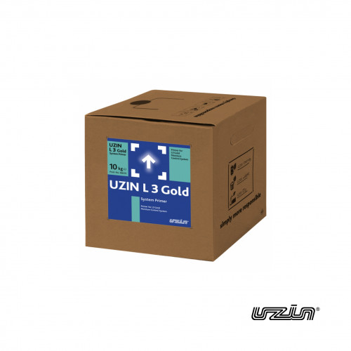 10kg Box & Bottle: Uzin - L3 Gold System Primer - for use in L3 Gold Moisture Control System