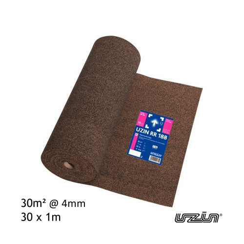 30mÂ² Roll: Uzin - RR188 - 4mm Insulating Underlay - (30 x 1m)