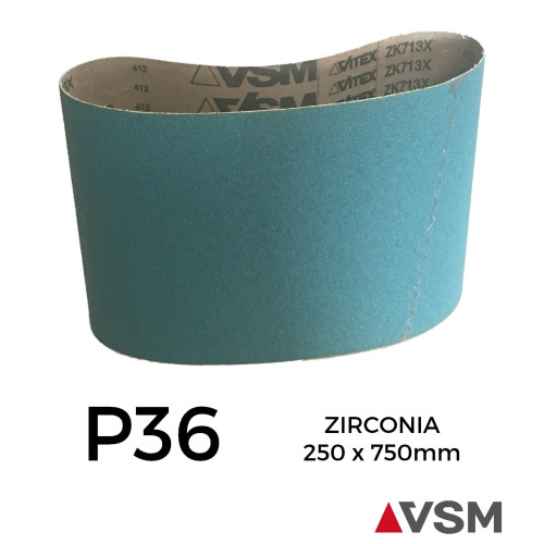 P36 - VSM - Zirconia - Sanding Belt - 250x750mm - 10" 