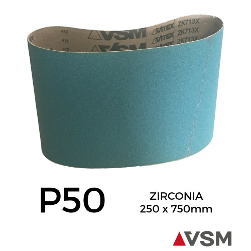 P50 - VSM - Zirconia - Sanding Belt - 250x750mm - 10" 
