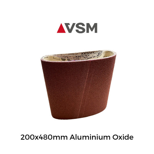 P100 - VSM - Aluminium Oxide - Sanding Belt - 200x480mm - 3.15" - 8"