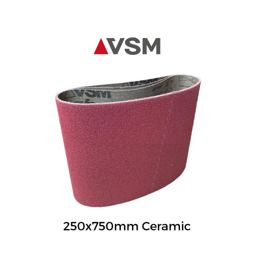 P100 - VSM - Ceramic - Sanding Belt - 250x750mm - 10" 