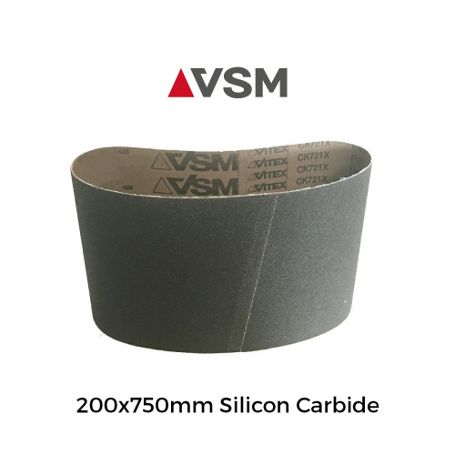 P100 - VSM - Silicon Carbide - Sanding Belt - 200x750mm - 8" 