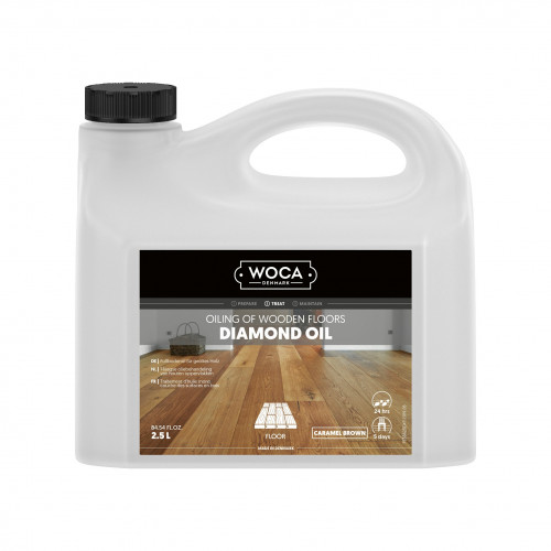 2.5ltr: WOCA - Diamond Oil - Caramel Brown 