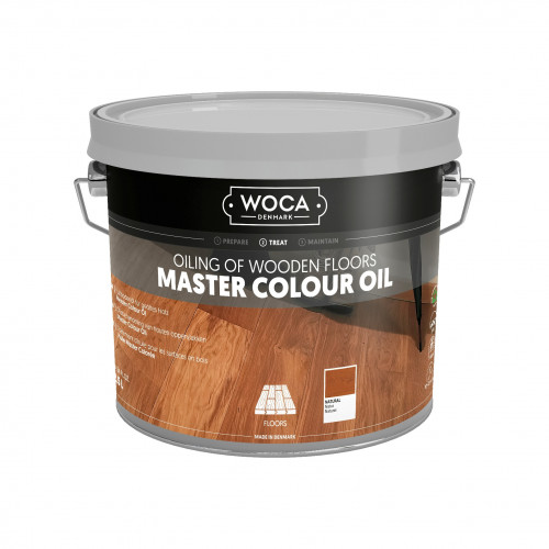 2.5ltr: WOCA - Master Colour Oil - Natural - Quick Hardening Oil - For Manual or Machine Application 