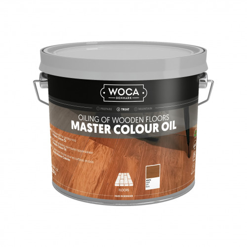 2.5ltr: WOCA - Master Colour Oil - White - Quick Hardening Oil - For Manual or Machine Application 