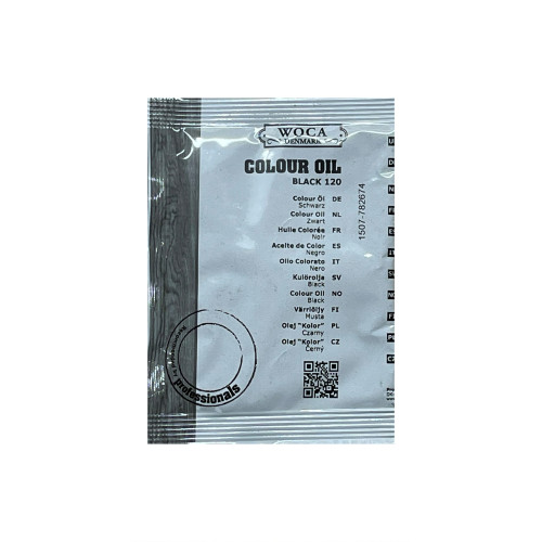 25ml: WOCA - Master Colour Oil Sachet - 120 Black 