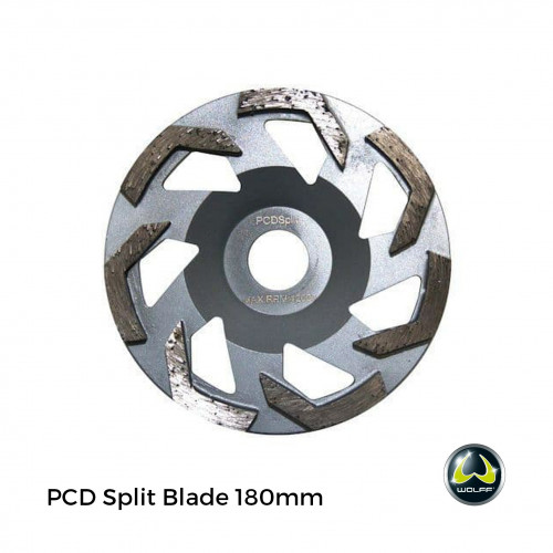 Wolff - BS180 - PCD Split Blade for Handheld Grinding Machine - 180mm - Silver