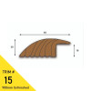 1 Length: Ramp Profile - Solid Oak - Unfinished - for 15mm Floor - 63mm x 20mm x 900mm - (trim#15)