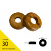 Pipe Covers - 17mm Centre Hole - 12mm High - 50mm Wide - (2/pk) (choose species)