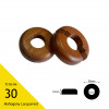 Pipe Covers - 17mm Centre Hole - 12mm High - 50mm Wide - (2/pk) (choose species)