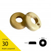 Pipe Covers - 17mm Centre Hole - 12mm High - 50mm Wide - (2/pk) (choose species)