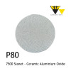 1 Box: P80 - Sia - 7500 Sianet - Knitted Fabric Disc - Ceramic Aluminium Oxide - 150mm - 6" - (50/box)
