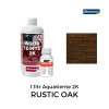 1.1ltr: Blanchon - Stain - Aquateinte 2K - Water Based 2K PU Stain - Rustic Oak - Including Hardener 