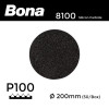1 Box: P100 - Bona - Silicon Carbide - Hook & Loop Sanding Discs - 200mm - (50/Box)
