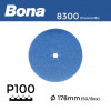 1 Box: P100 - Bona - Zirconia Mix - Anti Static Hook & Loop Sanding Discs - 178mm - 7" - (50/Box)