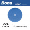 1 Box: P24 - Bona - Zirconia Mix - Anti Static Hook & Loop Sanding Discs - 178mm - 7" - (25/Box)