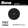 1 Box: P60 - Bona - Silicon Carbide - Hook & Loop Sanding Discs - 150mm - 6" - (50/Box)