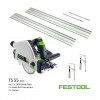 Festool - TS 55 REBQ+ FS - Circular Plunge Saw - 240v (inc 2 x 1400 + Connectors + Clamps)