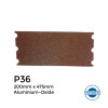 P36 - Hermes - Aluminium Oxide - Paper Floor Sander Loading - With Notched End - 200x475mm - 8"