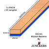 1pk: Junckers - 30mm Blubat Battens - 30x45x2400mm - (10/pk)