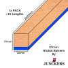 1pk: Junckers - 57mm BluBat Battens - 57x45x2400mm - (10/pk)