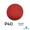 1 Box: P40 - Karbosan - Ceramic - Hook & Loop Sanding Discs - 150mm - 6" - (50/Box)