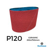P120 - Karbosan - Ceramic - Polyester Cloth Backed Sanding Belt - 250x750mm - 10" 