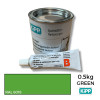 0.5kg: Kipp - Green - 2K Polyurethane - Indoor Court Line Marking Paint - 0.44kg + 0.06kg Hardener