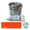0.5kg: Kipp - Orange - 2K Polyurethane - Indoor Court Line Marking Paint - 0.44kg + 0.06kg Hardener