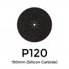 1 Box: P120 - Starcke - Silicon Carbide - Hook & Loop Sanding Discs - 150mm - 6" - (50/Box)