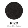 1 Box: P120 - Starcke - Silicon Carbide - Hook & Loop Sanding Discs - 200mm - (50/Box)