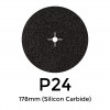 1 Box: P24 - Starcke - Silicon Carbide - Hook & Loop Sanding Discs - 178mm - 7" - (25/Box)