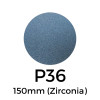 1 Box: P36 - Starcke - Zirconia - Hook & Loop Sanding Discs - 150mm - 6" - (25/Box)