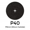 1 Box: P40 - Starcke - Silicon Carbide - Hook & Loop Sanding Discs - 178mm - 7" - (50/Box)